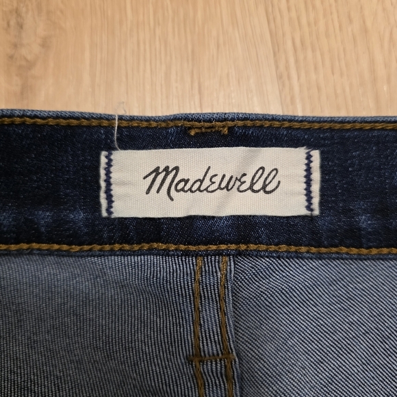 Madewell Dark Wash Stretch 10" High-Rise Cute Casual Skinny Jeans Size 29T - Picture 7 of 10